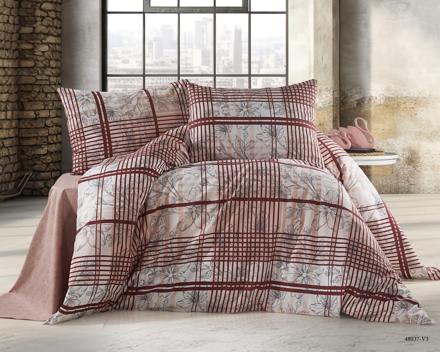 Vionetta Vionetta Test Ürünü Çift Kişilik Füme %100 Pamuk | Vionetta Home